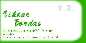viktor bordas business card